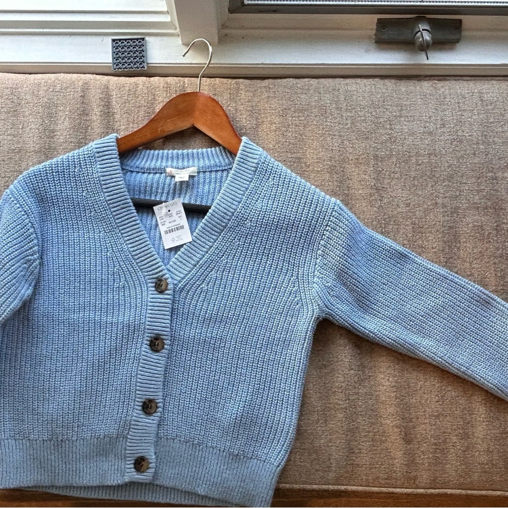 Crewcuts Light Blue Button-Up Cardigan